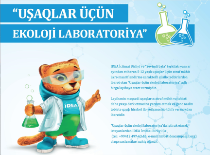 Uşaqlar üçün növbəti ekoloji laboratoriya təlimi təşkil olunacaq