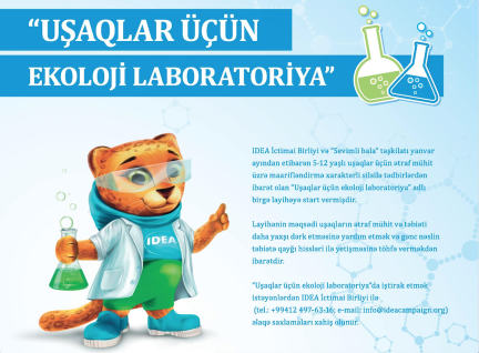 Uşaqlar üçün növbəti laboratoriya təlimi təşkil olunacaq