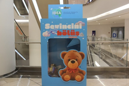 New toy collection boxes have been added as part of IDEA's "Share the Joy" charity campaign